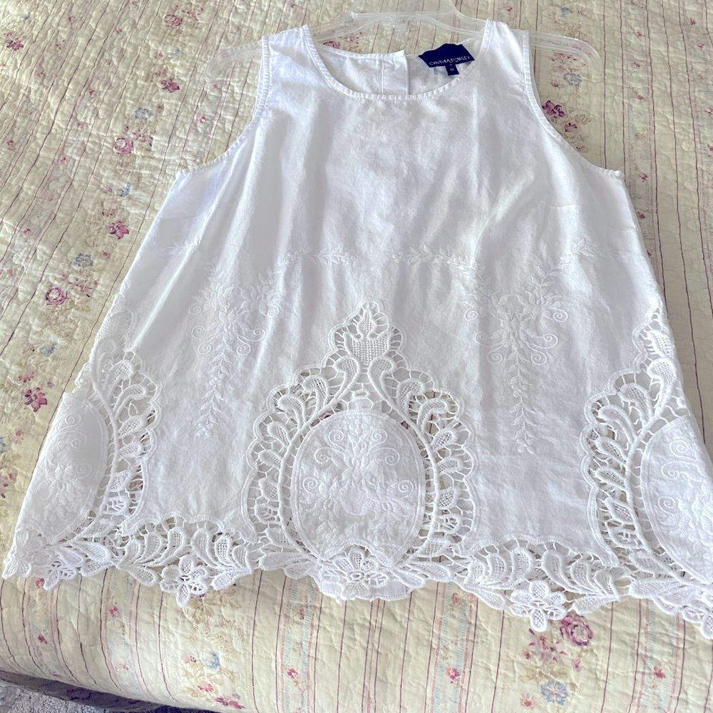 Cynthia Rowley Sleeveless Cotton Top